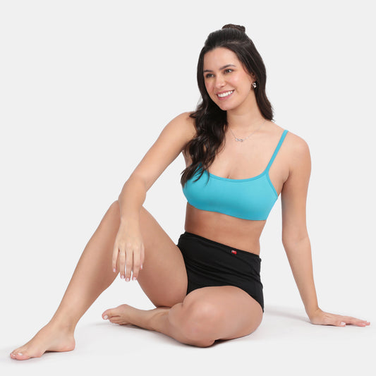 Envie Value+ Girls Non-Padded Non-Wired Full Coverage Teenage Bra - EVEGBA006 (Blue Attol)