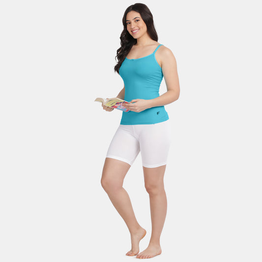 Envie Relaxed Fit Scoop Neck Short Length Camisole - NVC3010 (Blue Attol)