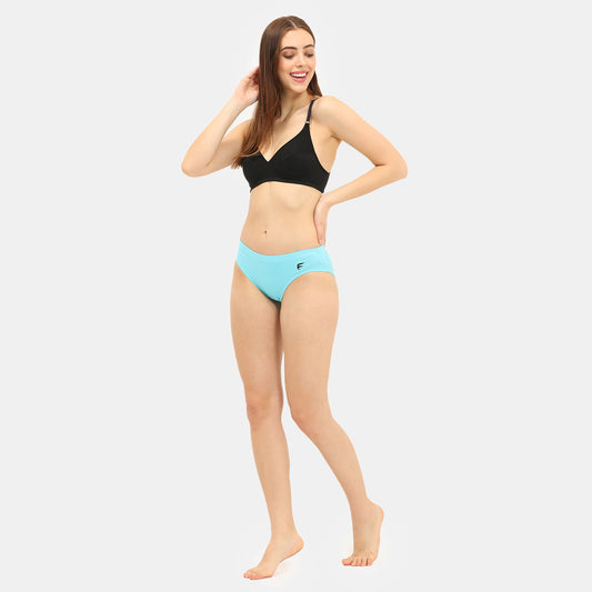 Envie Medium Rise 3/4th Coverage Hipster Panty (Pack of 3) - NVP2049 (Curacao Brown Black Elastic Blue)