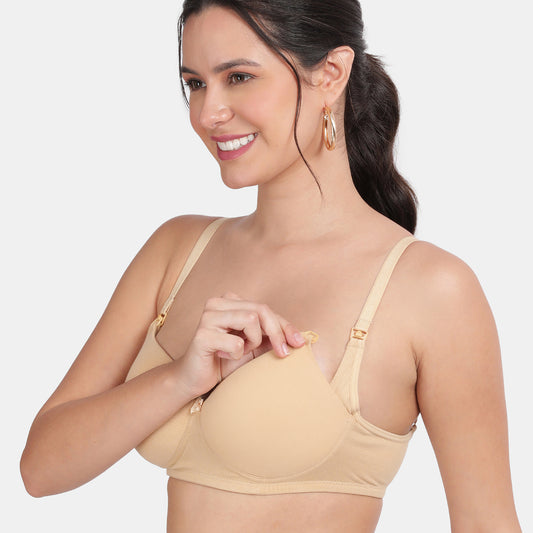 Envie Padded Non-Wired 3/4th Coverage Maternity Bra - NVB1117 (Nude)