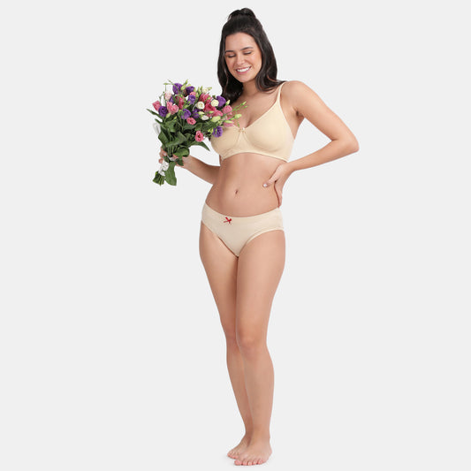 Envie Non-Padded Non-Wired 3/4th Coverage T-Shirt Bra - NVB1057 (Nude)