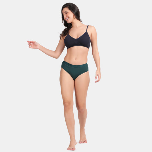 Envie Medium Rise 3/4th Coverage Hipster (Pack of 2) - NVP2054 (Teal Nude)