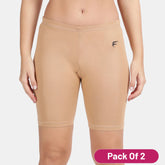 Envie Pack of 2 Hugged Fit Thigh Length Cycling Shorts - NVS5019 (J.Skin)