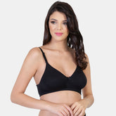 Envie Non-Padded Non-Wired 3/4th Coverage T-Shirt Bra-EVEBA002 (Black)