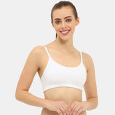 White beginners bra Envie girls non padded non wired full coverage comfortable training bra for daily wear