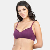 Envie Padded Non-Wired 3/4th Coverage T-Shirt Bra - NVB1007 (Plum)