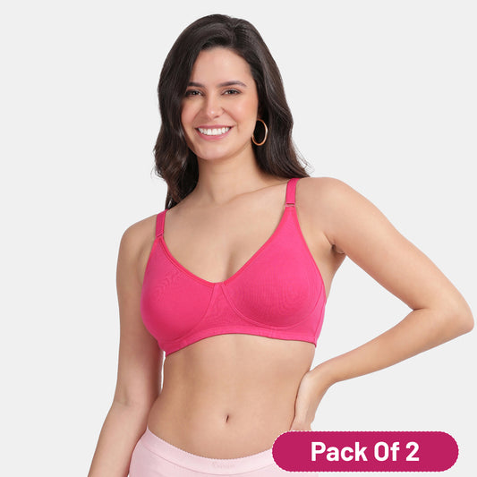 Envie Value+ Non-Padded Non-Wired 3/4th Coverage Minimiser Bra - NVB1024 (Fusia Pink)
