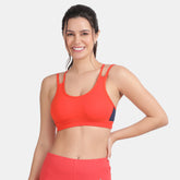 Envie Padded Non-Wired Full Coverage Sports Bra - NVB1068 (Fiesta Navy)