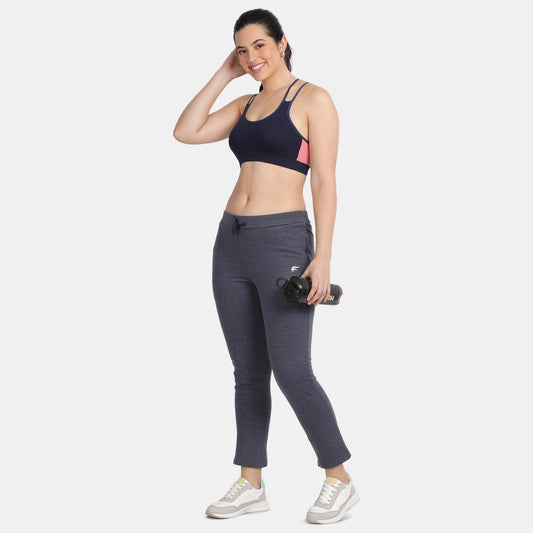 Envie Padded Non-Wired Full Coverage Sports Bra - NVB1068 (Navy Black)