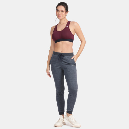 Envie Padded Non-Wired Full Coverage Sports Bra - NVB1070 (Plum Plum)