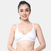 Envie Non-Padded Non-Wired Full Coverage Minimiser Bra - NVB1086 (White)