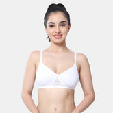 Envie women’s white T-shirt bra non padded non wired 3/4th coverage soft support bra