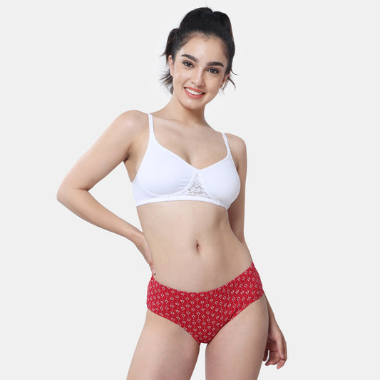 Envie Non-Padded Non-Wired 3/4th Coverage T-Shirt Bra - NVB1087 (White)