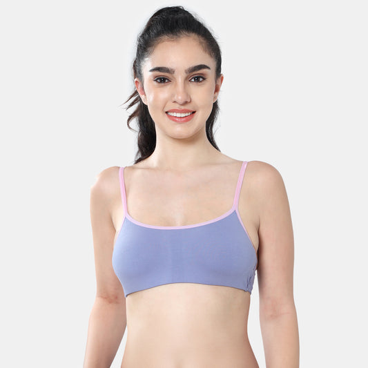 Envie Girls Non-Padded Non-Wired 3/4th Coverage Beginners Bra - NVGB1103 (Lavender Light Pink)