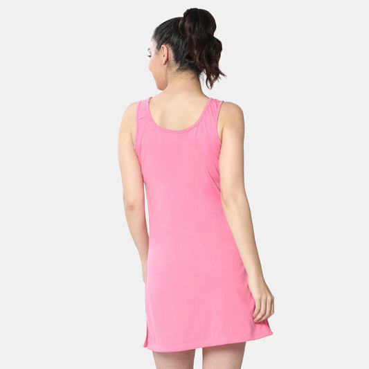 Envie Relaxed Fit Scoop Neck Broad Shoulder Kurta Slip - NVC3028 (Hot Pink)