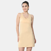 Envie Relaxed Fit Scoop Neck Broad Shoulder Kurta Slip - NVC3028 (Nude)