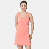 Envie Relaxed Fit Scoop Neck Broad Shoulder Kurta Slip - NVC3028 (Peach)