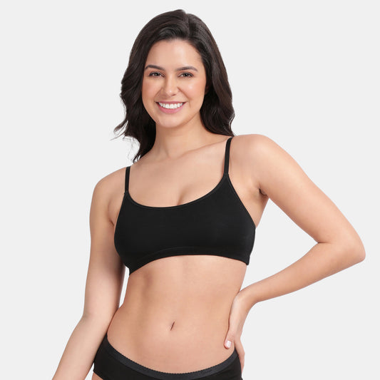 Envie Girls Non-Padded Non-Wired Full Coverage Beginners Bra - NVGB1008 (Jet Black)