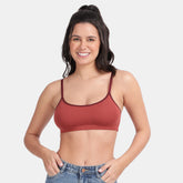 Envie Girls Non-Padded Non-Wired Full Coverage Beginners Bra - NVGB1008 (Light Maroon)