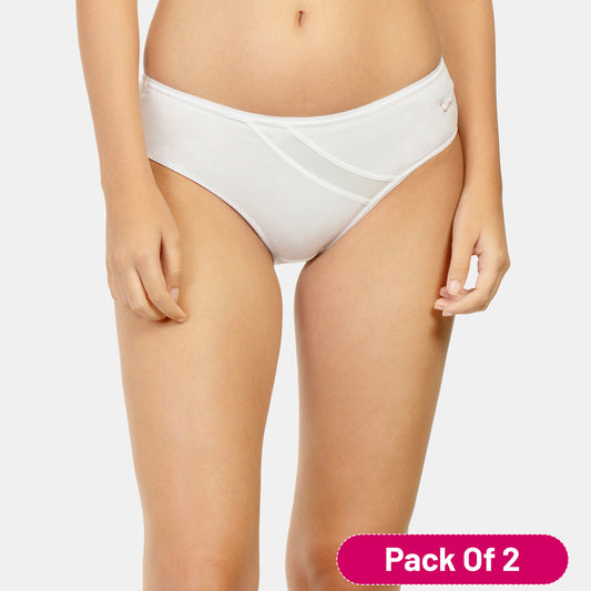 Envie Value+ Medium Rise 3/4th Coverage Hipster - NVP2014 (White)