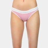 Envie Low Rise Half Coverage Lace Bikini - NVP2019 (Raspberry Polka)