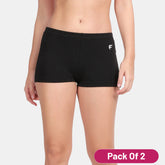 Black cotton underskirt shorts pack of 2 anti-chafing - Envie NVS5017
