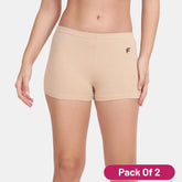 Envie Pack of 2 Regular Fit Basic Underskirt Shorts - NVS5017 (Beige)