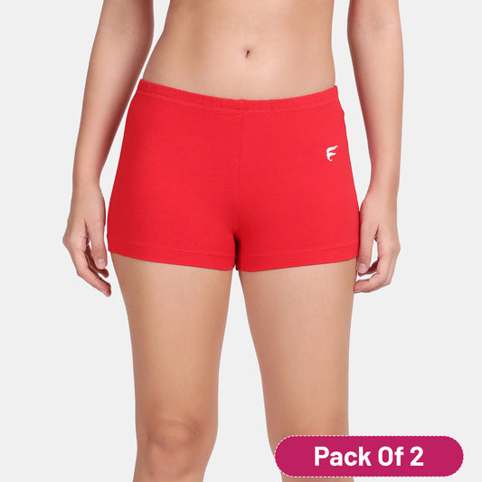 Envie Value+ Regular Fit Basic Underskirt Shorts - NVS5017 (Red)