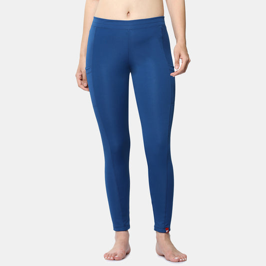 Envie Skinny Fit Ankle Length Yoga Pant - NVTP8014 (Majolica Blue)