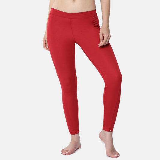 Envie Skinny Fit Ankle Length Yoga Pant - NVTP8014 (Maroon)