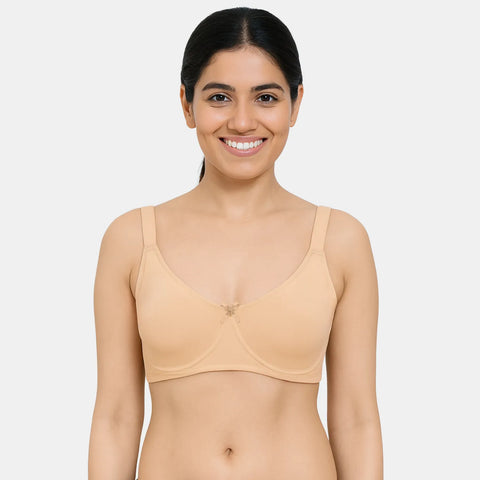 Envie women’s skin T-shirt bra non padded wired 3/4th coverage soft support bra