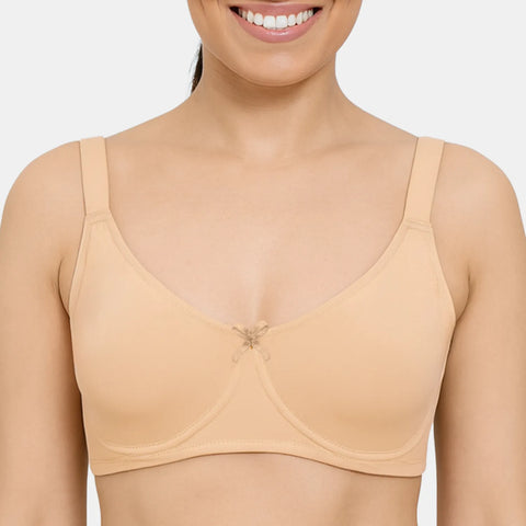 Envie women’s skin T-shirt bra non padded wired 3/4th coverage soft support bra