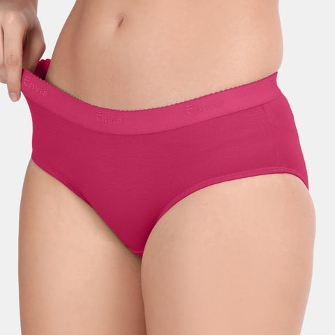 Envie Medium Rise 3/4th Rear Coverage Hipster(Pack Of 2) - NVP2059(Nude Dark Maroon)