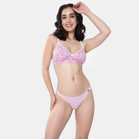Envie Low Rise Half Coverage Bikini (Pack of 2) - NVP2055 (Black Pink)