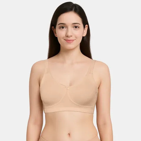 Nude non padded T-shirt bra Envie non wired 3/4th coverage soft cotton spandex bra