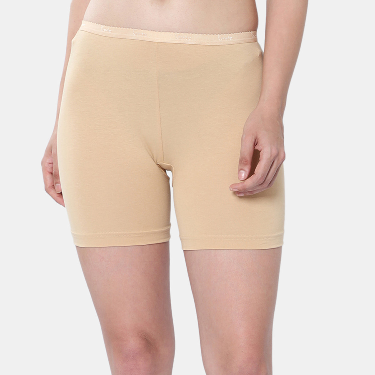 Envie Hugged Fit Thighcling Shorts - NVS5029 (Nude)