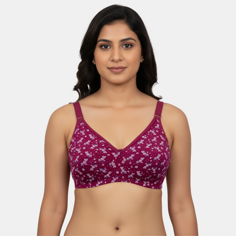 Envie Non-Padded Non-Wired 3/4th Coverage Minimiser Bra - NVB1145 (Assorted)