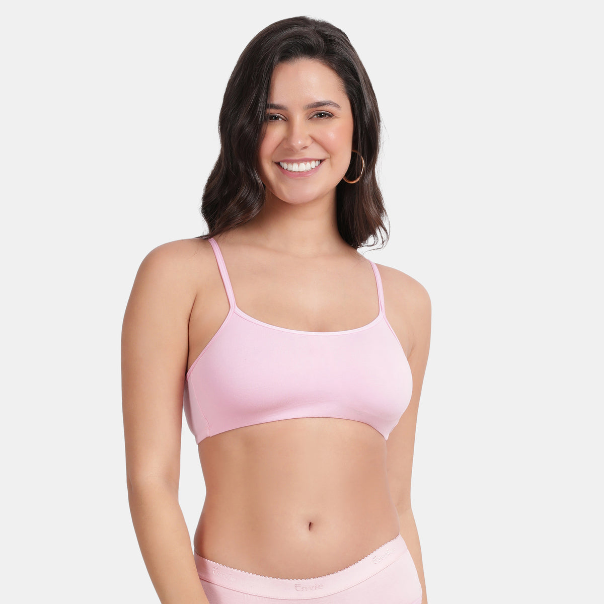 Envie Pack of 2 Girls Non-Padded Non-Wired Full Coverage Teenage Bra - EVEGBA006 (Light Pink)
