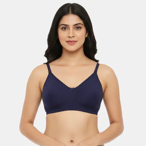 Navy blue minimiser bra Envie non padded non wired 3/4th coverage comfortable everyday wear bra for women