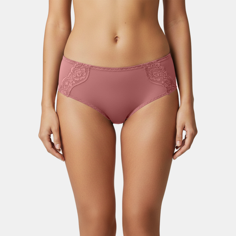 Envie Mid Rise 3/4th Coverage Lace Hipster - NVP2067 (Mauve)