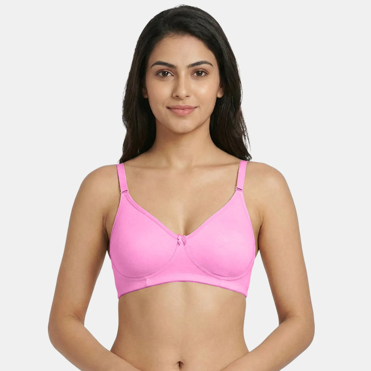 Envie Non-Padded Non-Wired 3/4th Coverage T-Shirt Bra - NVB1002 (Pink)