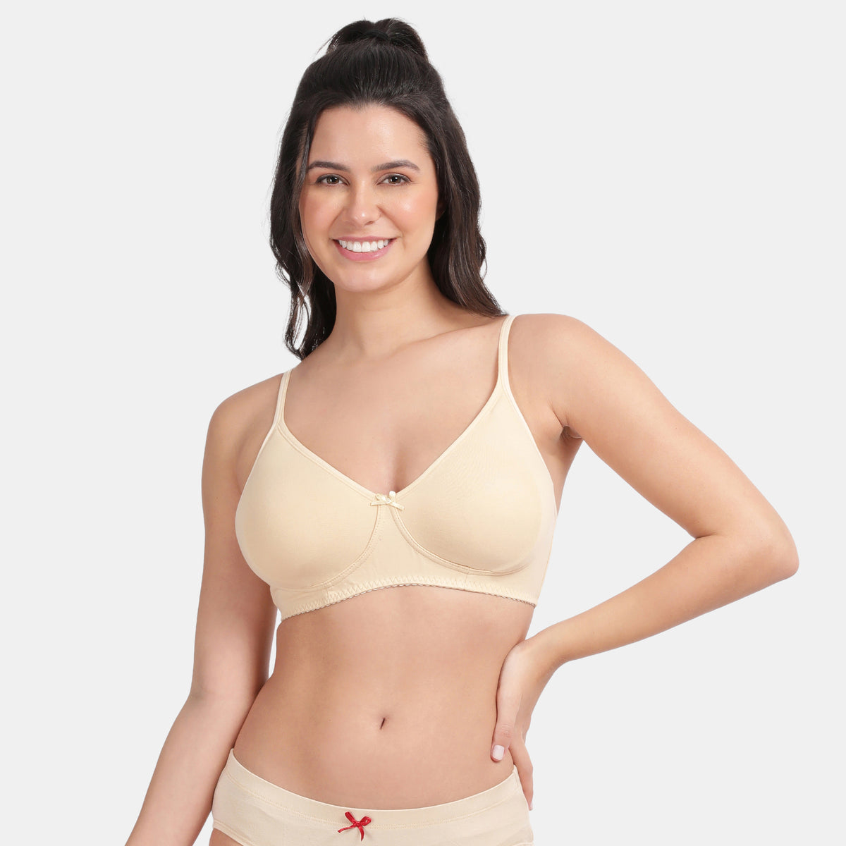 Envie Non-Padded Non-Wired 3/4th Coverage T-Shirt Bra - NVB1057 (Nude)