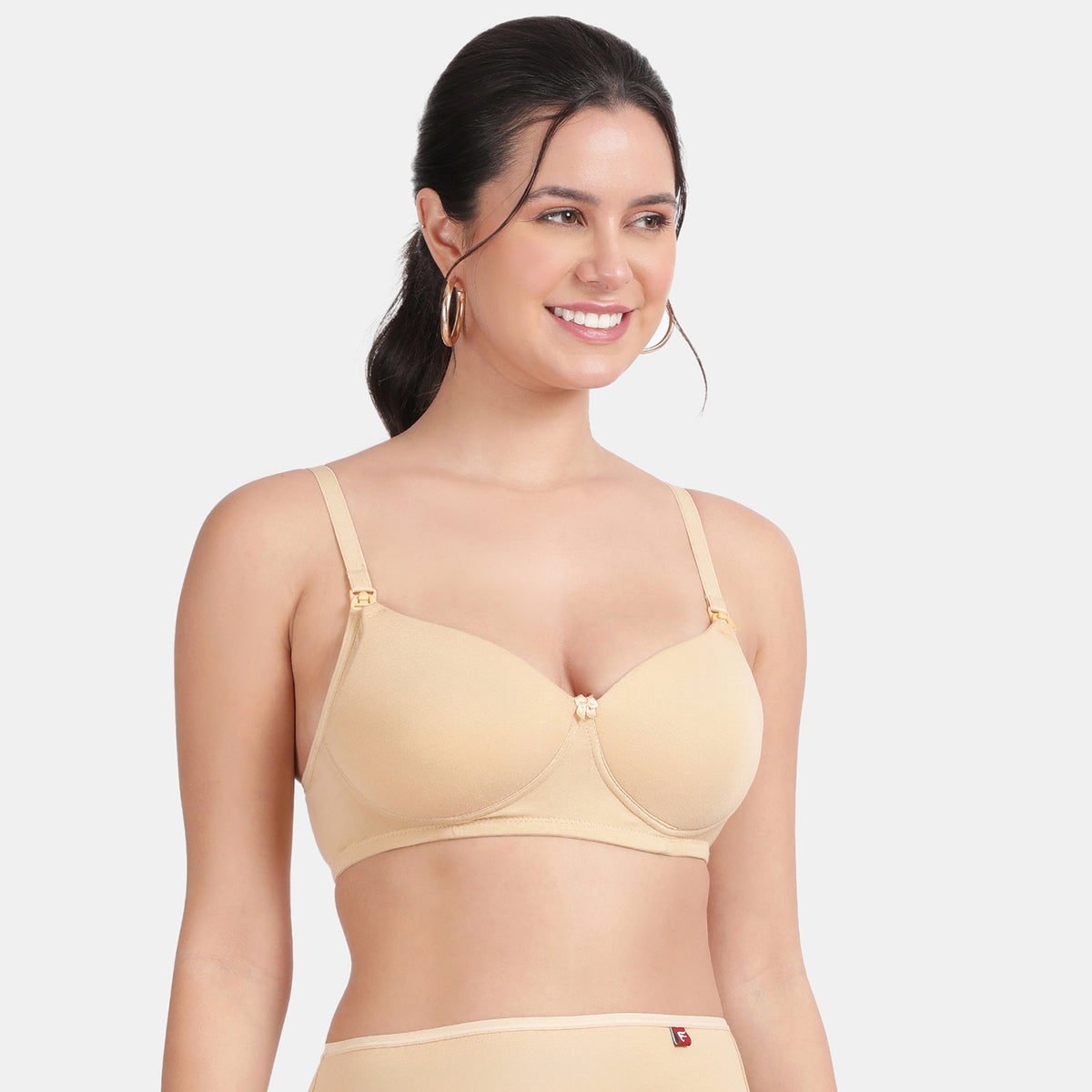 Envie Padded Non-Wired 3/4th Coverage Maternity Bra - NVB1117 (Nude)