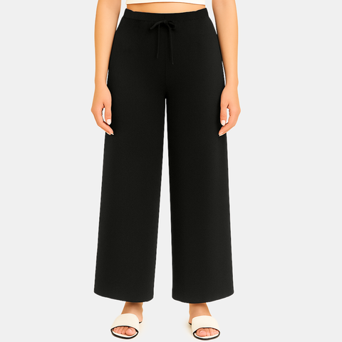 Envie Regular Fit Wide Leg Baggy Pant – NVTP8017 (Black)