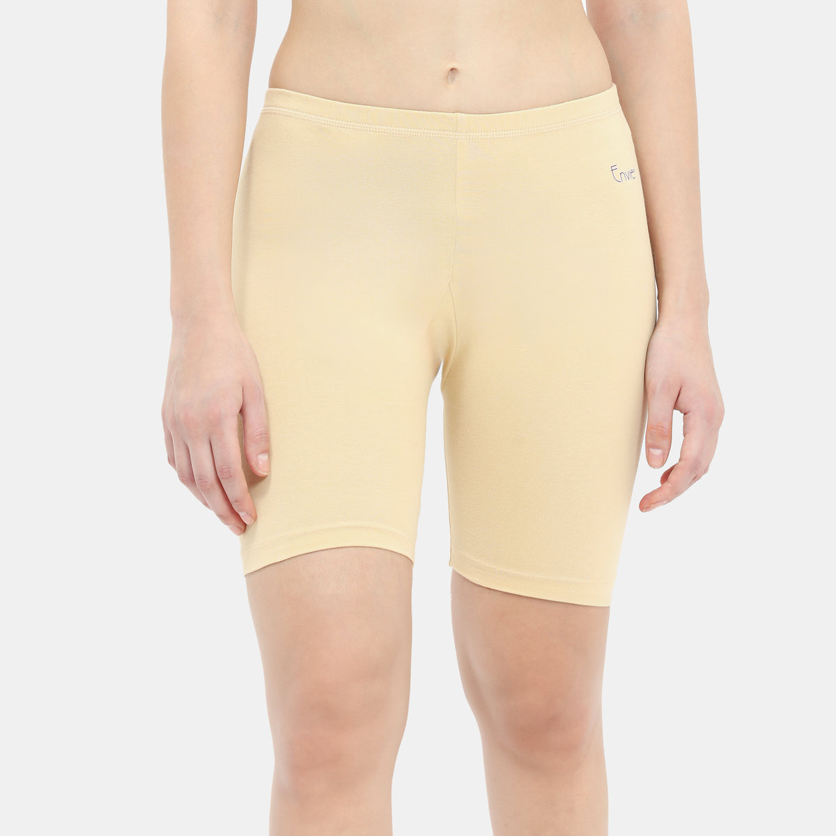 Envie Hugged Fit Thigh Length Cycling Shorts - NVS5025 (Nude)
