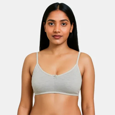 Grey melange T-shirt bra Envie non padded non wired moulded 3/4th coverage comfortable everyday bra