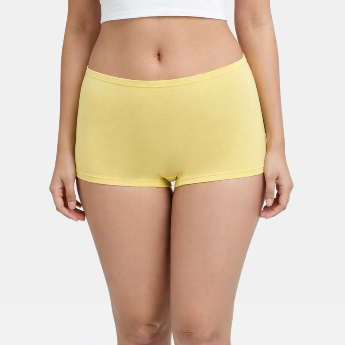 Envie Regular Fit Mid Rise Boyshorts - NVS5018 (Yellow)