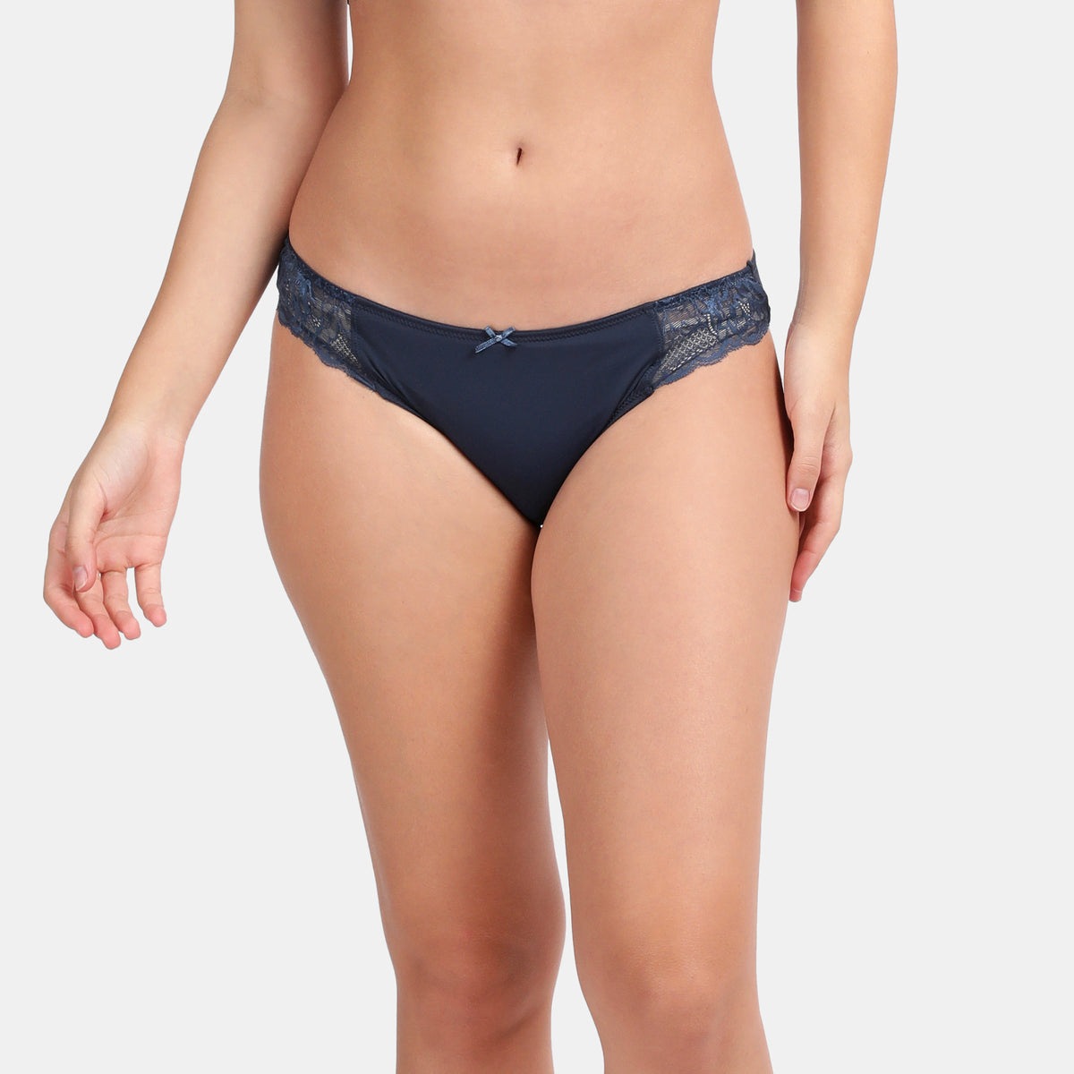 Envie Low Rise Half Rear Coverage Lace Bikini - NVP2060 (Navy)