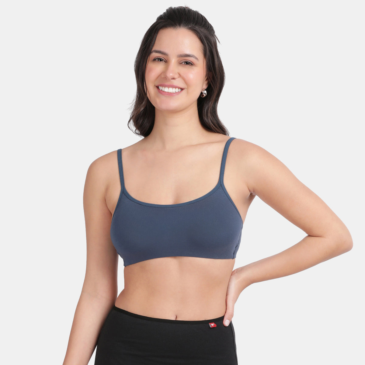 Envie Value+ Girls Non-Padded Non-Wired Full Coverage Teenage Bra - EVEGBA006 (Dark Denim)