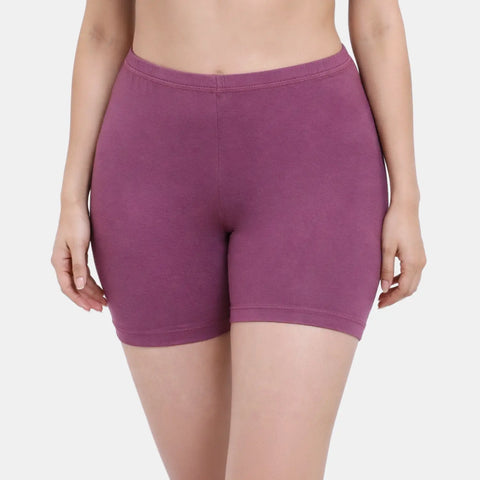 Envie Hugged Fit Thigh Length Cycling Shorts - NVS5019 (Violet Quartz)